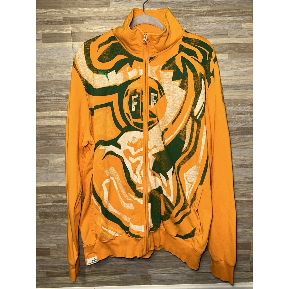 Puma Ivory Coast Soccer warmup Jacket Men's 2XL Multicolor FUTBOL Team Pride